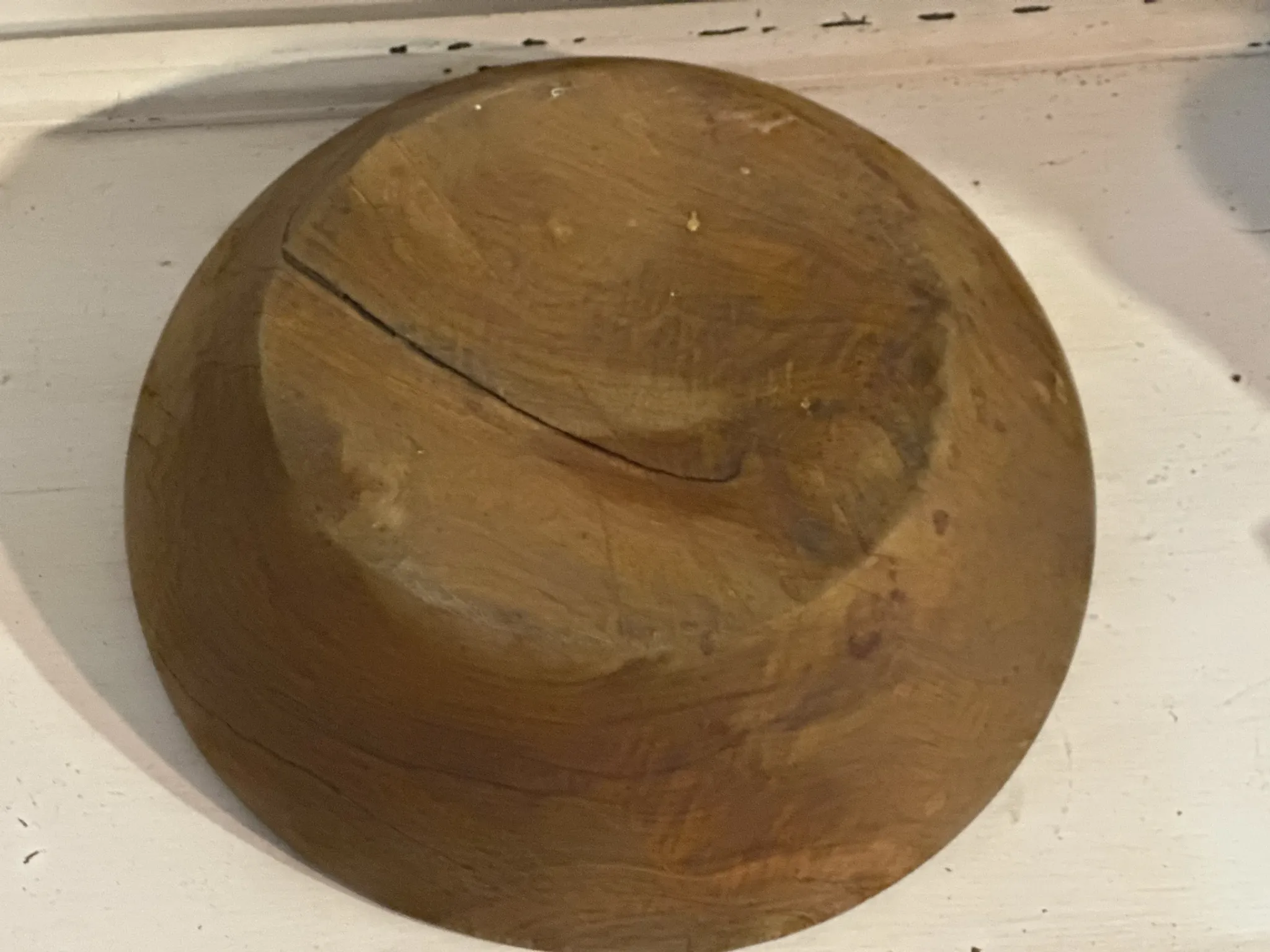 Large vintage solid wood bowl – Catch-all – Centrepiece – 3