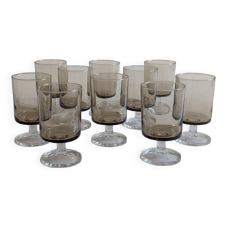 Set of 10 glasses