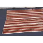Vintage Turkish Hand-Knotted Wool Cotton Red Kilim Rug 145x236