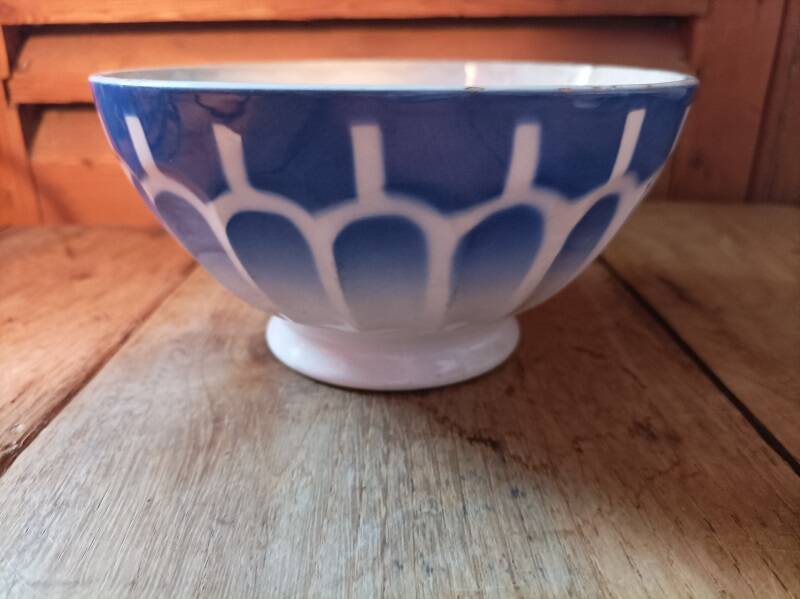 Digoin style ceramic bowl blue decor dpmc 0923233