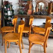 Suite de 5 chaises bistrot Baumann vintage