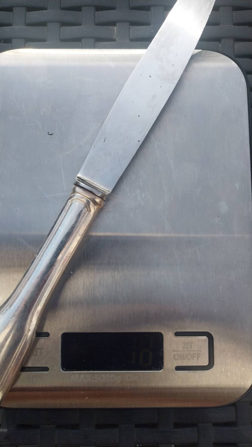 Set of silver metal knives - François Frionet