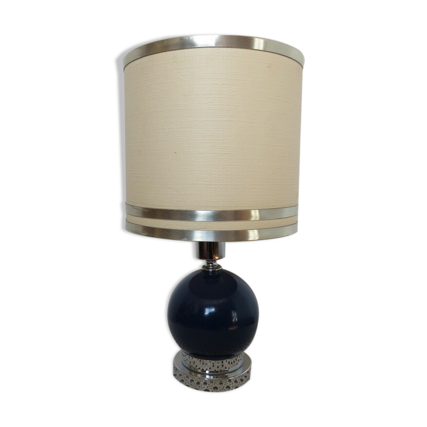 Lamp editions Disderot chrome metal and 70s lase metal