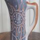 Pitcher signed Margot Plançon Le Mont-Dore Double-sided decoration from the 50s
