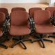 Suite de 8 fauteuil de bureau Comforto
