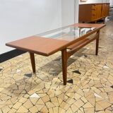 Table basse Gplan teck & verre