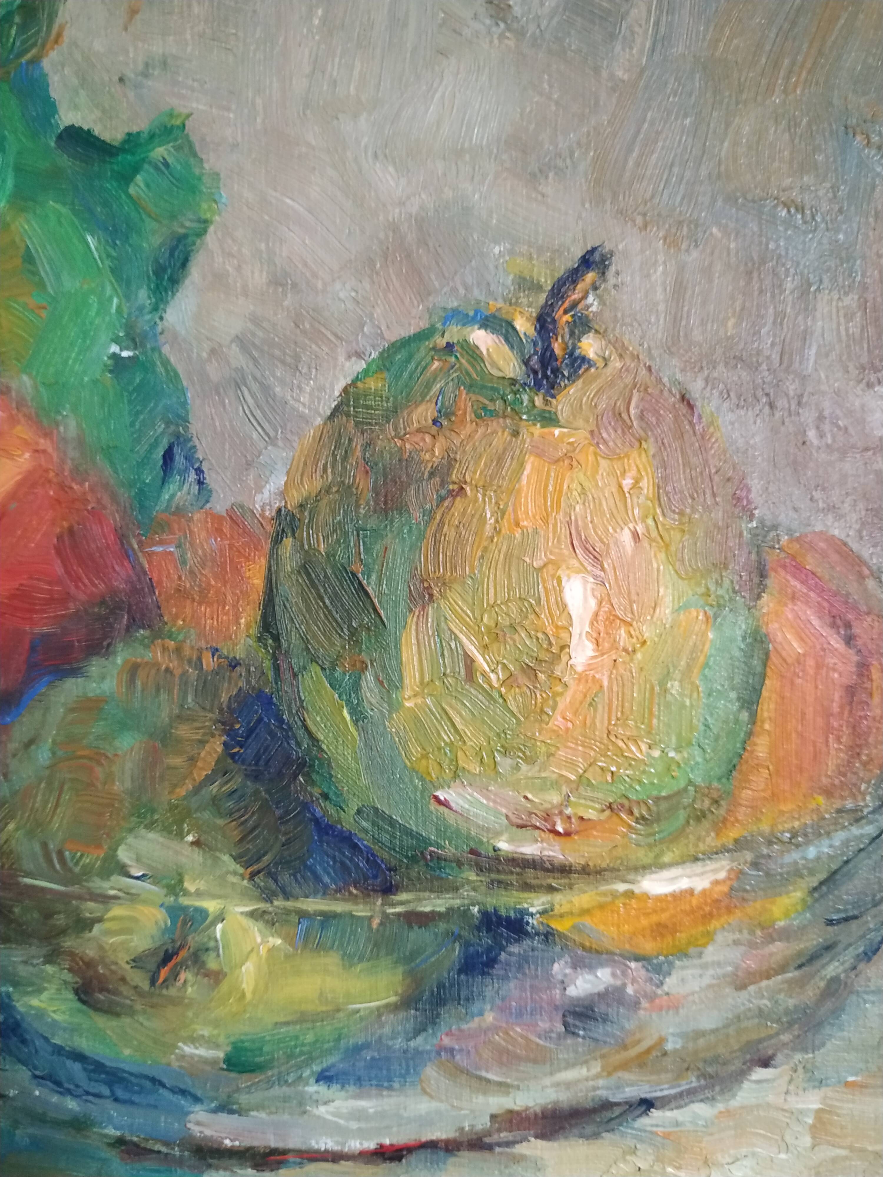 Still life at Victor Ferreri's gargoyle oil on panel