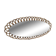 Vintage 1960s oval rattan mirror