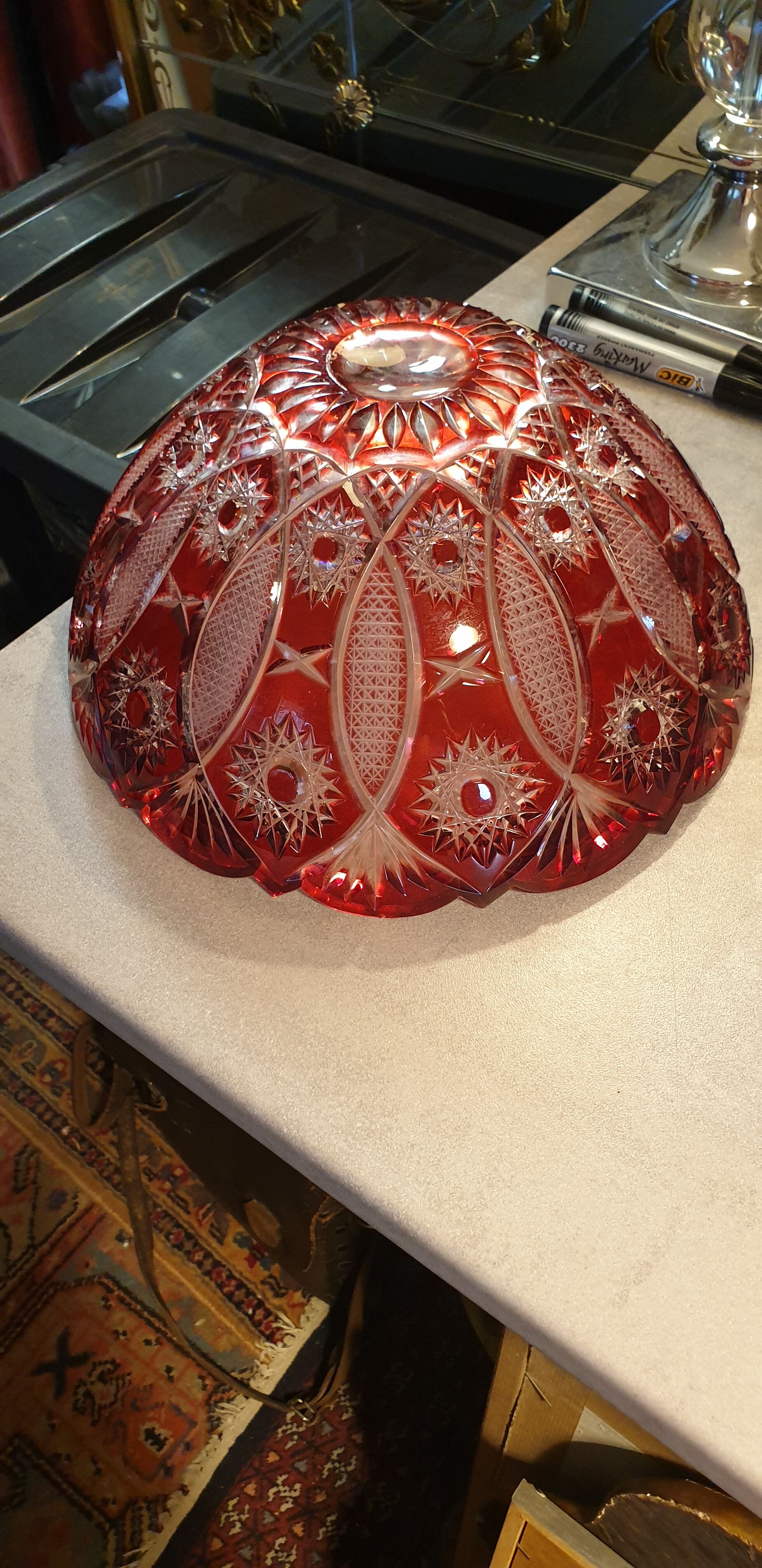 Colorful crystal bowl