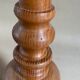 Wooden lamp foot turned vintage 1970