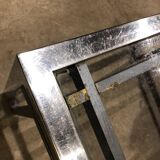 Vintage chrome coffee table