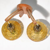 1970s mid-century modern Wall lamp, Elektrotechniczna Spółdzielnia Inwalidów, Nowa Huta