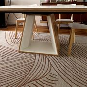 Extensible table Mood T1202 — Mobitec — White Fenix & walnut