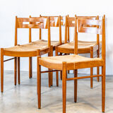 Series of six Scandinavian chairs