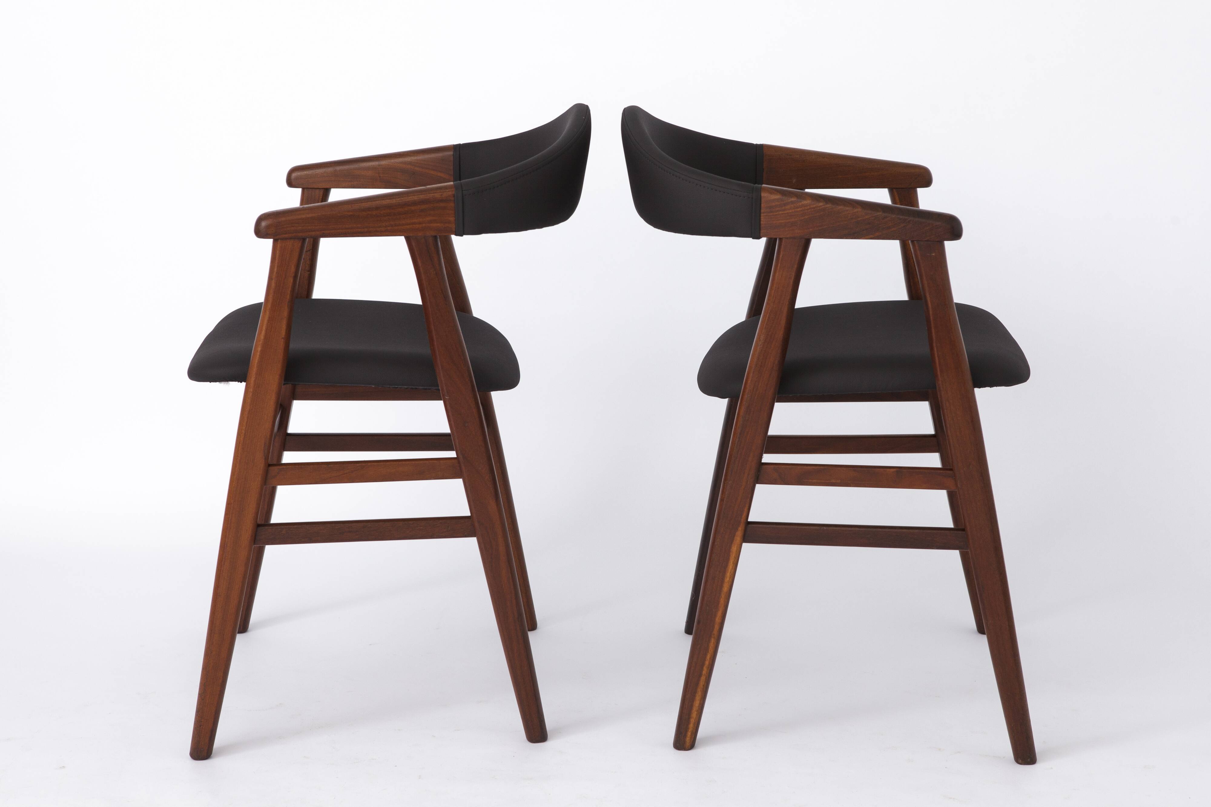 Pair Vintage Armchairs Danish 1960s-1970s