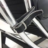 Le Corbusier black leather LC4 armchair - Cassina - Vintage