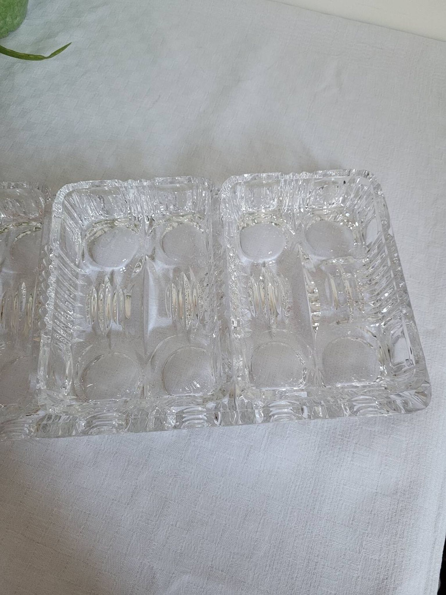Serviteur / Plateau de service en cristal