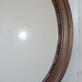 Cadre ovale en bois et sa vitre 47,5 cm