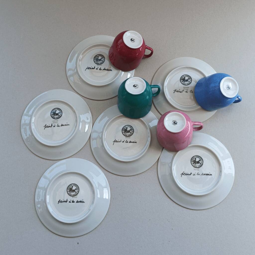 Service of 4 cups designed by Hilton McConnico from the 1980s.