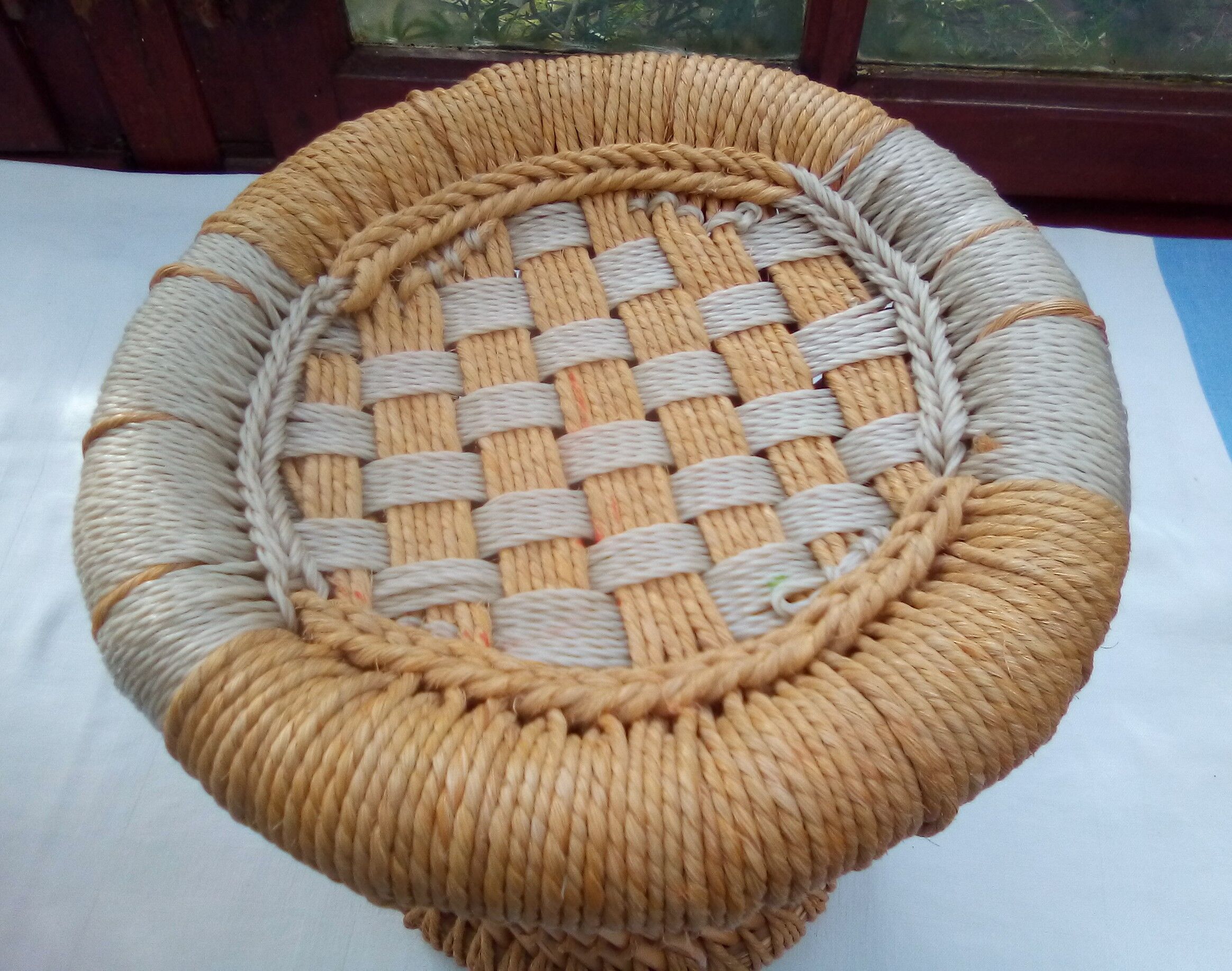 Bamboo ottoman