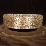 Ceiling light globe in cast glass and bakelite