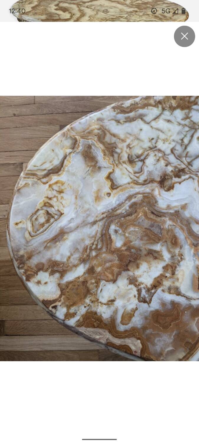 Table basse Louis XV en marbre