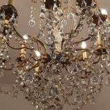 Crystal chandelier 12 lights in Napoleon's time bronge