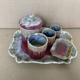 Set of De Bruyn Fives Lille ceramic pots