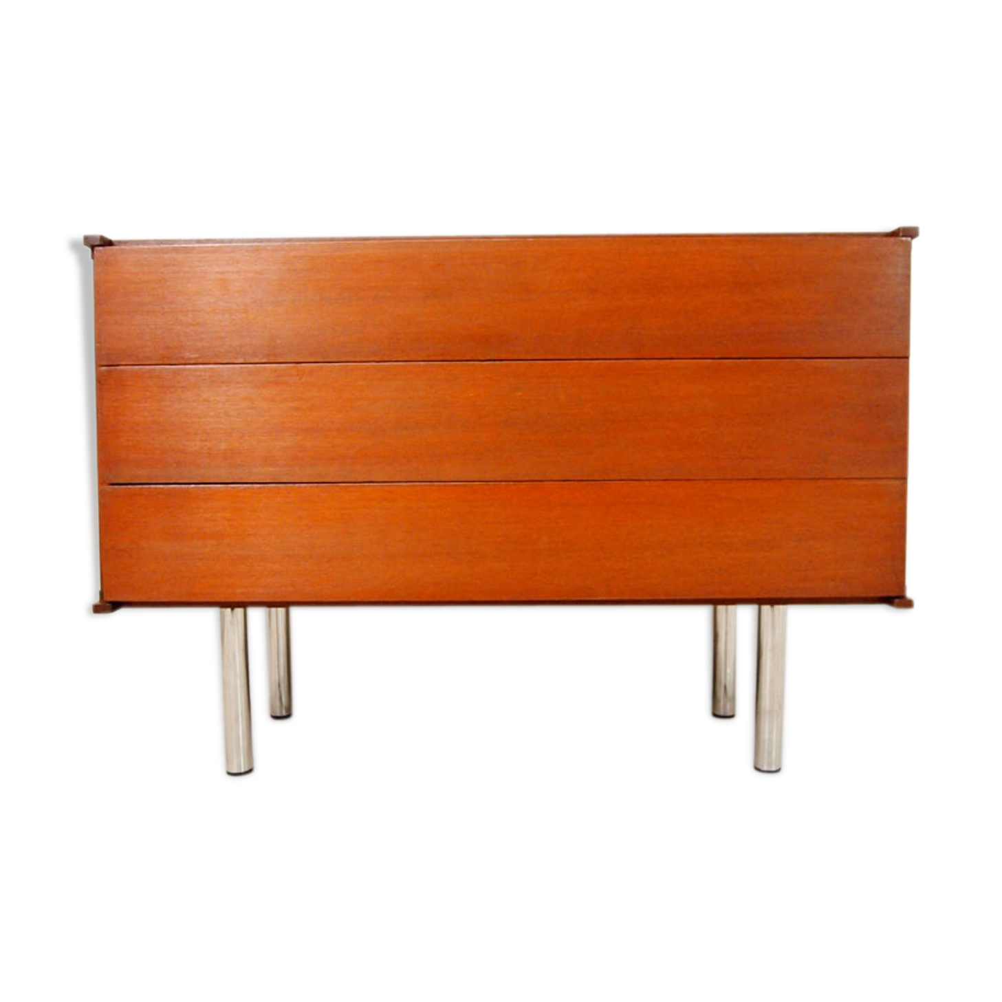 Midcentury Danish teak low chest of drawers