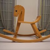 Wooden rocking horse