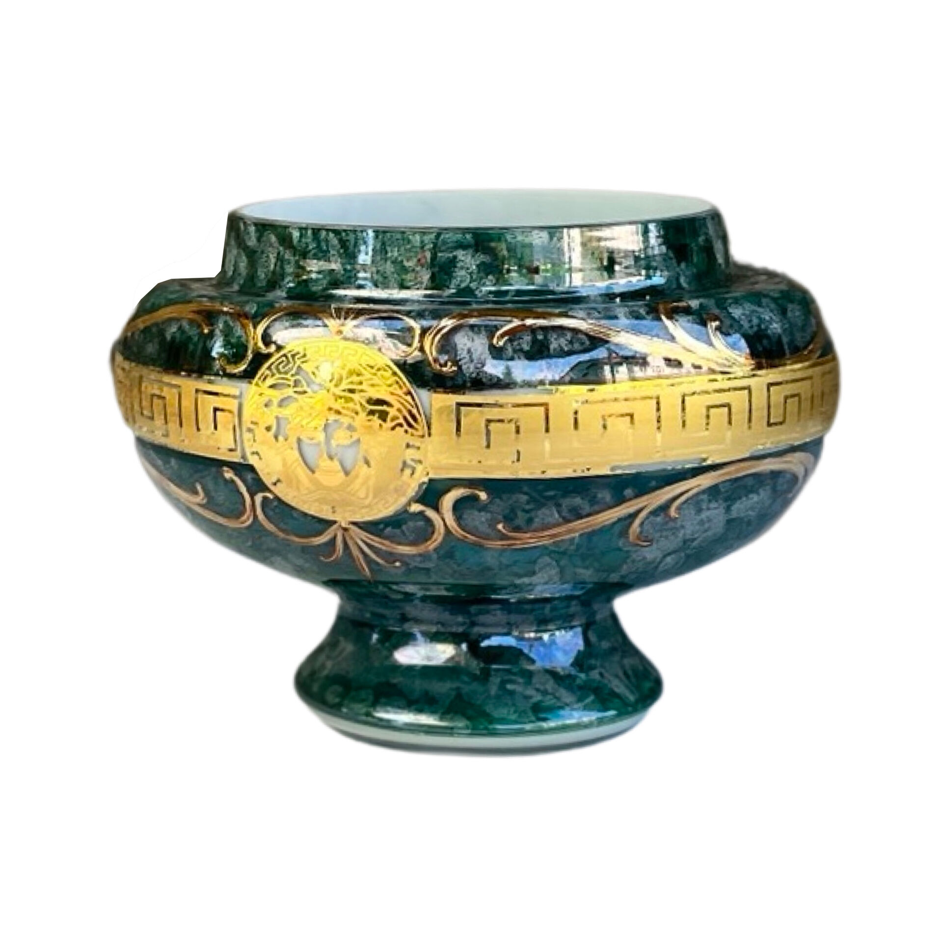 Art glass vase, Novy Bor, Czechoslovakia 1970.