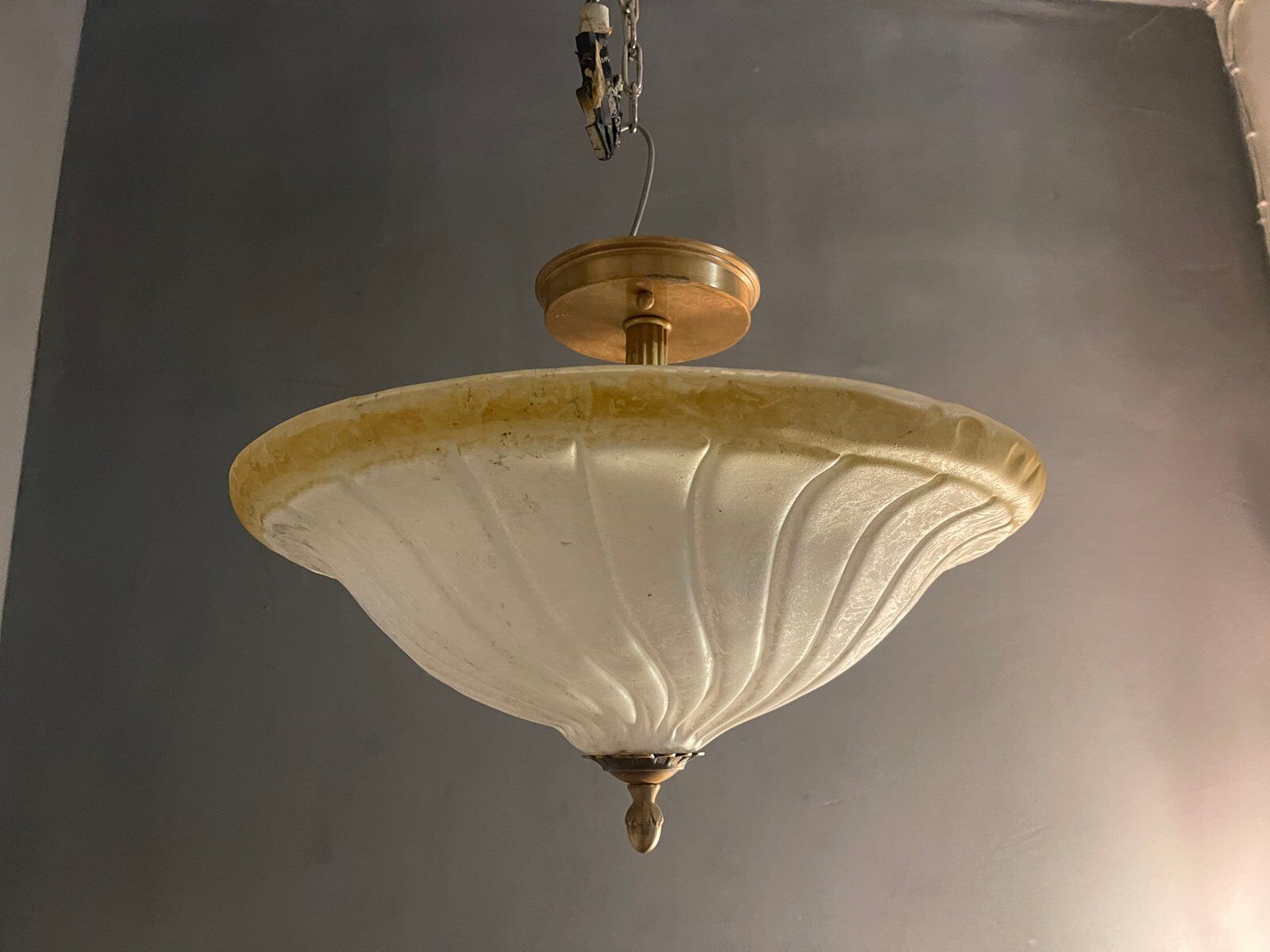 Murano Glass Light Pendants, 1980s, Set of 2