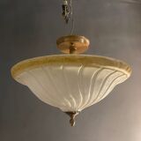 Plafonnier en verre de Murano, années 1980