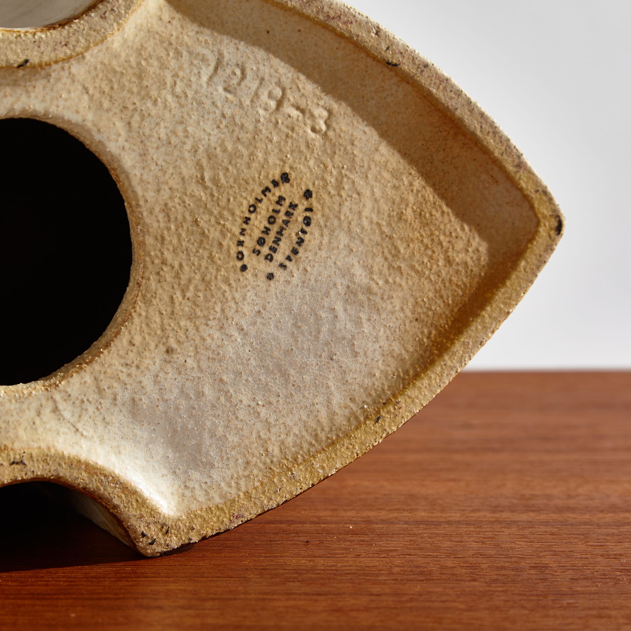 Ceramic table lamp by haico nietzsche for søholm stentøj
