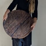 Carved oak plate