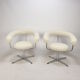 Ensemble de 2 fauteuils ronds, années 1970