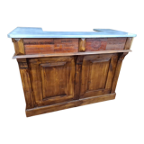 Coffee counter with zinc tray