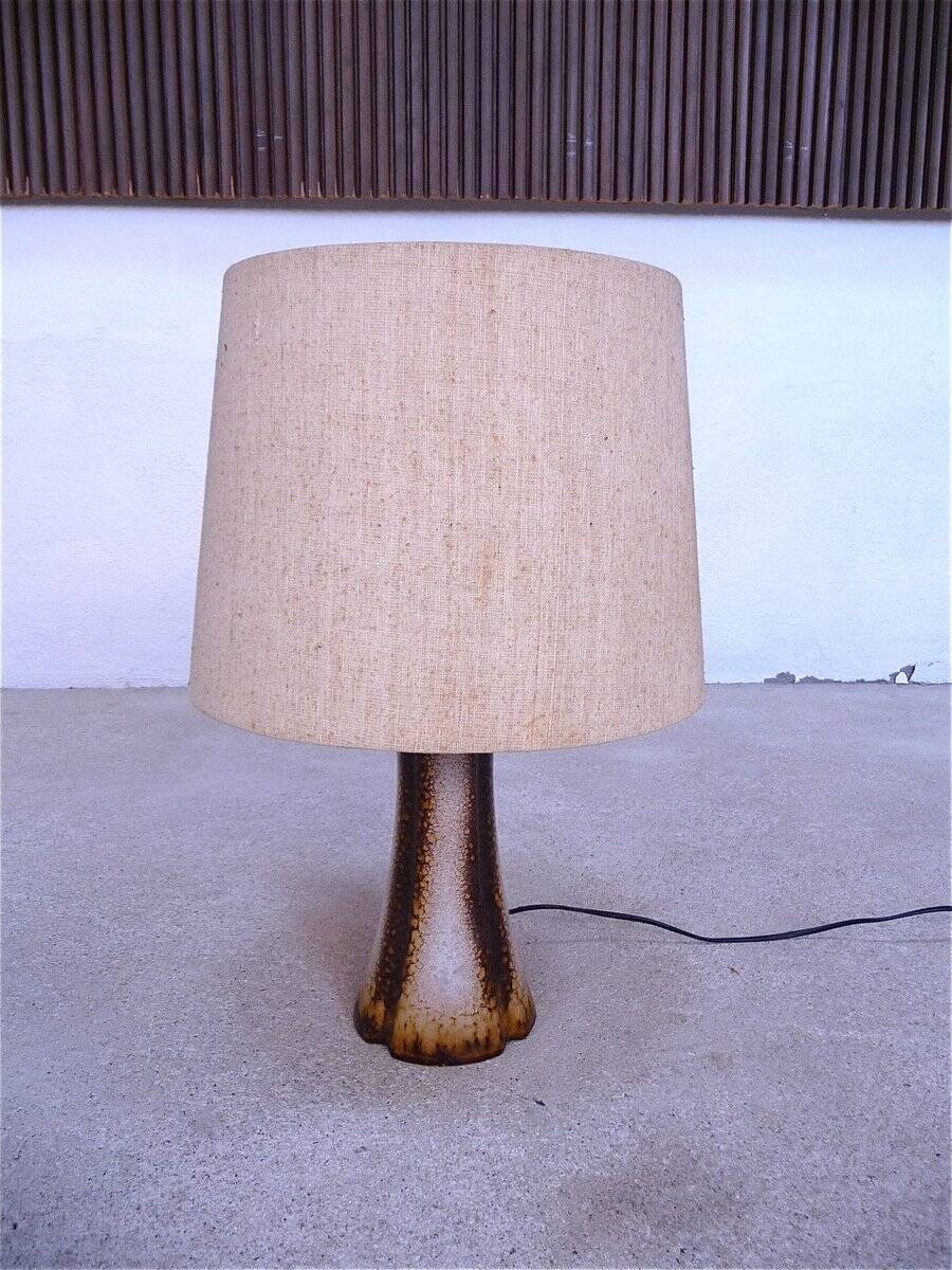 Scandinavian modern ceramic table lamp, Denmark 1960s