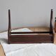 Vintage dark wood wall shelf
