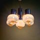 Mazzega chandelier in Murano glass and chrome-plated metal, 1970s