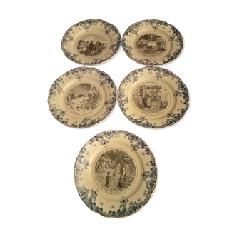 5 plates t.anciens humoristique