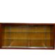 Vintage wall display cabinet in shallow wood / wall cabinet / shelf