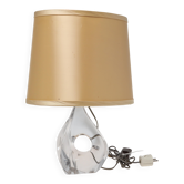 Daum crystal table lamp, France, 1960. Signed Daum.