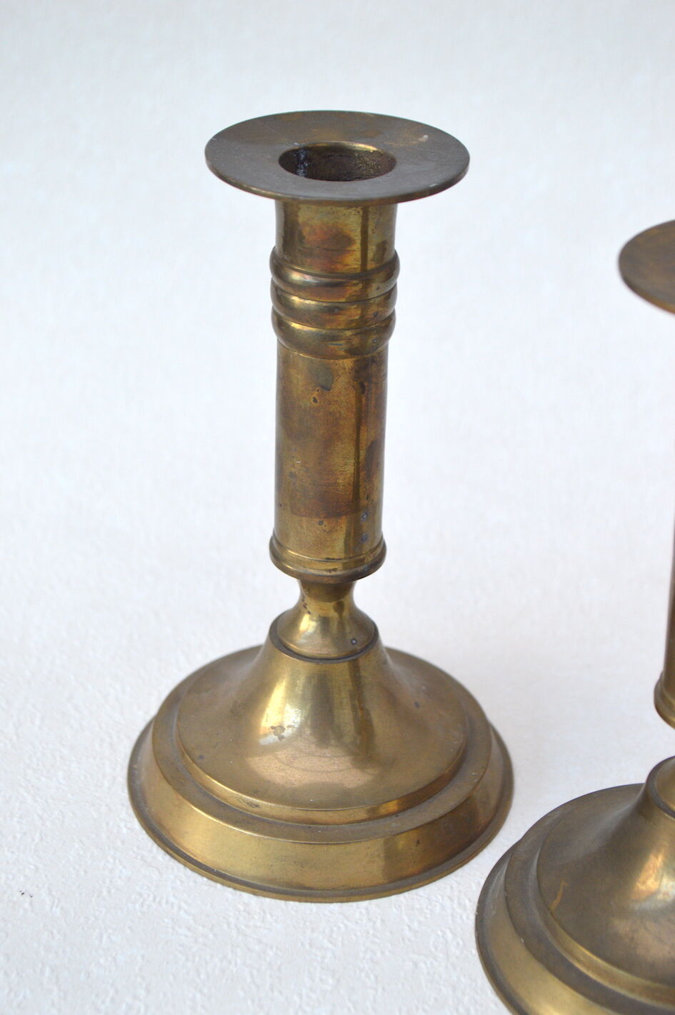 Pair of brass candlesticks
