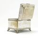 Eclectic sugar bowl, silver-plated brass, Bracia Buch, Poland, early 20th century