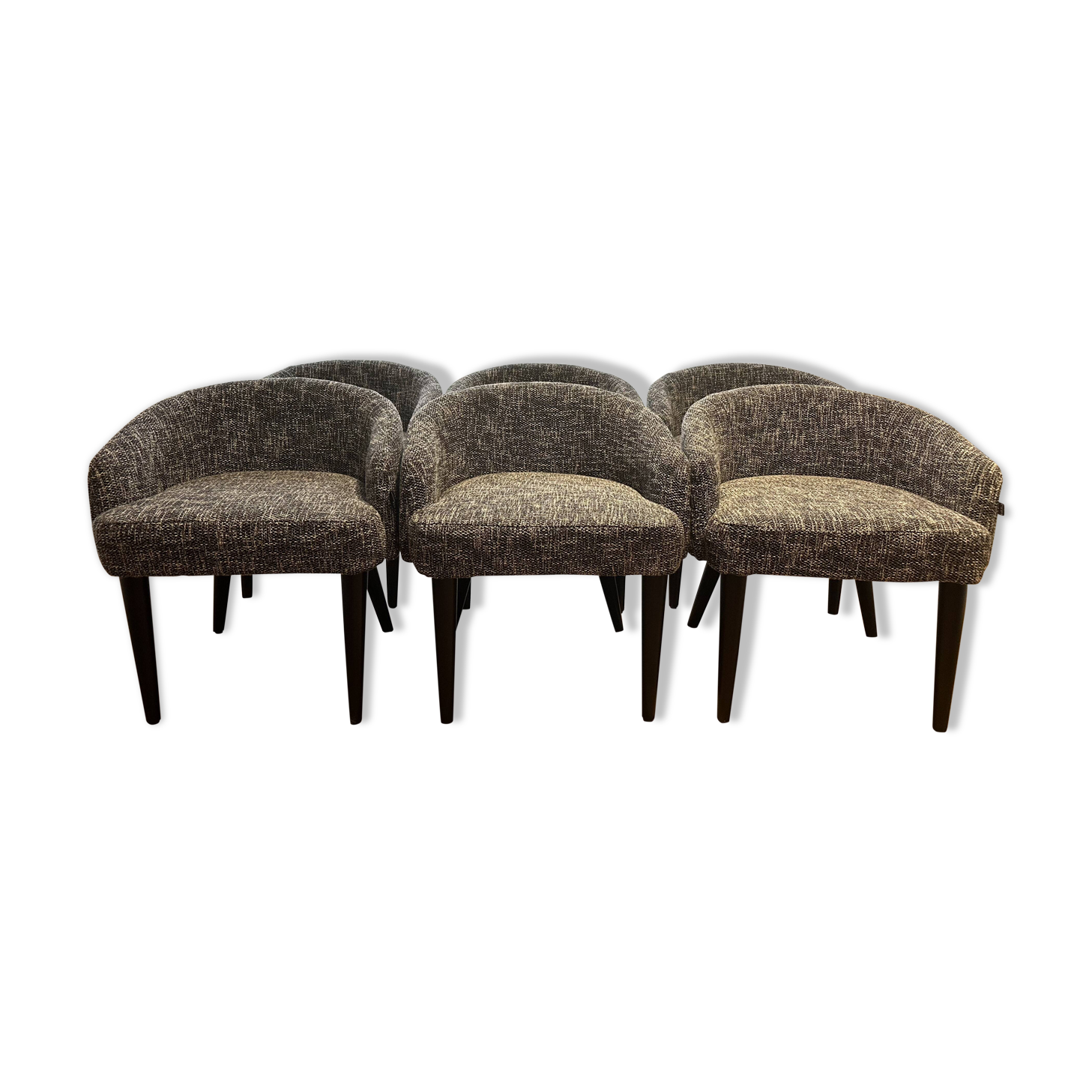 SET OF 6 CHAIRS Cambon black | Eichholtz Rizzo