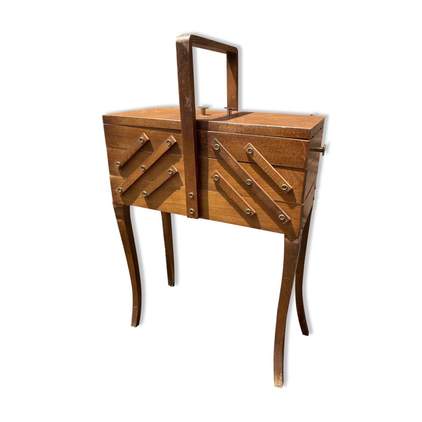 Vintage sewing basket