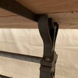Large industrial style dining table
