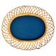 Midcentury Modern Large Sunburst Bamboo and Rattan Mirror, Bonacina, Italy 1960s
