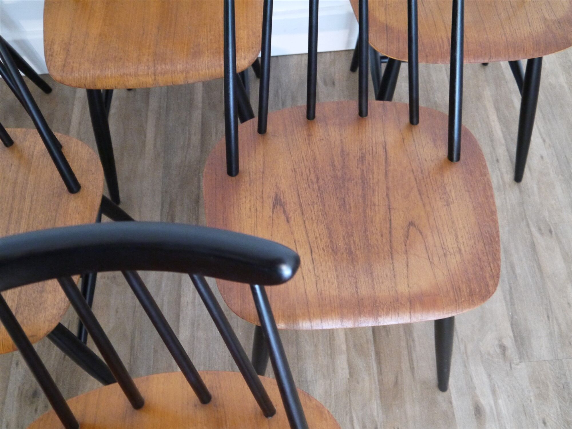 Lot of 6 Fanett chairs by Ilmari Tapiovaara